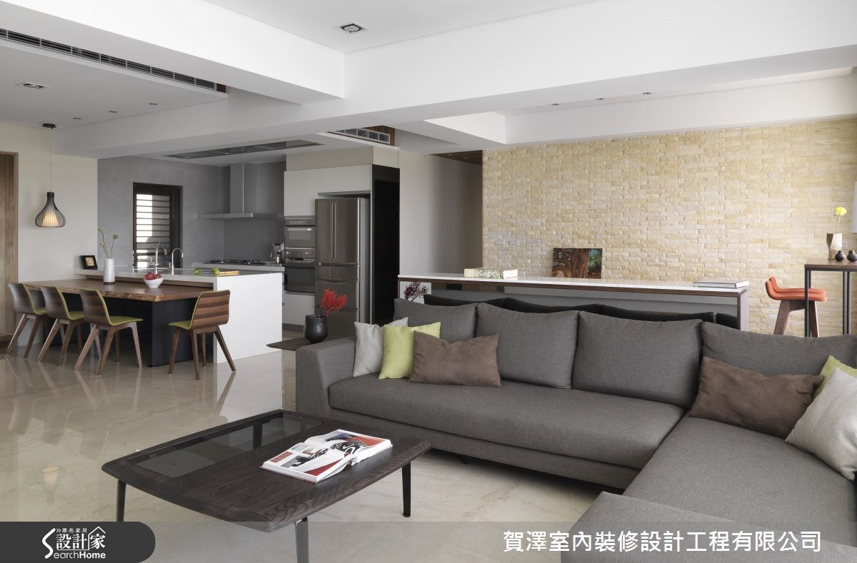 在新竹縣竹北市的 45 坪空間,男屋主為科技業管理職,